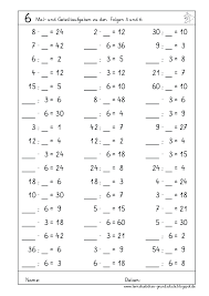 Klassenarbeiten mit musterlösung zum thema division, großes einmaleins. Lernstubchen Kopfrechenblatter Zum Einmaleins Mal Und Oder Geteilt Mit 3 6 Platzhalter