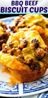 Bbq Ground Beef Biscuit Cups Spicy Southern Kitchen Recipe Biscuit Cups Sweet Bbq Sauce Ground Beef