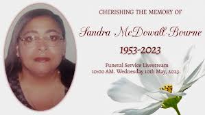 Sandra McDowall-Bourne Funeral Service Livestream