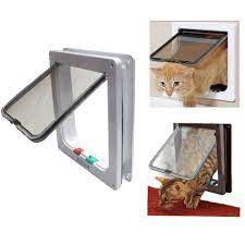 And we'll help you choose the features to get the perfect fit for your fur baby. Biowow 4 Ways Locking Cat Door For Interior Doors Large Size 2423 55 5cm Cat Flag Door Kit For Small Dogs White Unbelievab Cat Door Pet Flags Cat Door Wall