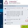 After searching the system, it will display a list of relevant updates that you can download from the intel web site. 1