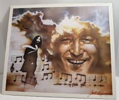 John Lennon Nate Giorgio Signed poster