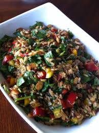 Pomegranate spinach salad home cooked vegan salt, pomegranate seeds, onion powder, black pepper, olive oil and 4 more gomae spinach salad ahead of thyme sugar, soy sauce, water, water, corn starch, spinach, salt, sesame seeds Spinach Rice Salad Delicious Salads Rice Salad Spinach Rice