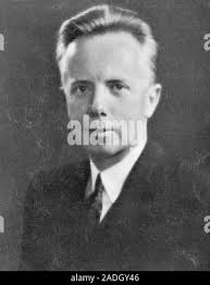 John Northrop (1895-1981), American aircraft industrialist and pioneer.  Northrop's career began in 1916 as a mechanical draftsman-engineer for the  Lou Stock Photo