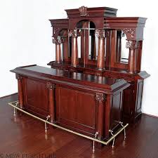 9ft Solid Mahogany Del Monte Home Pub Bar W Mirrors Rails So Home Pub Solid Mahogany Pub Bar