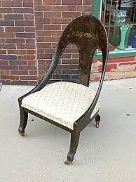 Aesthetic Movement Antique Curve Back Accent Chair Ebay In 2020 Accent Chairs Wicker Table Art Table