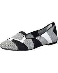 Our wide selection is eligible for free shipping and free returns. 27 Off Skechers Women S Cleo Sherlock Engineered Knit Loafer Skimmer Ballet Flat Black White 6 M Us
