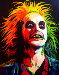 Beetlejuice on broadway has it all. Beetlejuice Acrylic Painting Bryan Lawrence Canvas Art Prints Pop Art Tim Burton Art