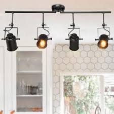 This outdoor pineapple themed post mounted light fixture is absolutely beautiful. Lnc Track Lighting Industrial Ceiling Light Fixture With 4 Adjustable Heads For Kitchen Bar Hallway Ceiling Matte Black