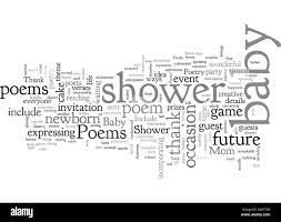 Baby Shower Poemas Imagen Vector De Stock Alamy