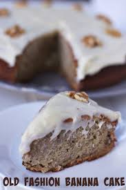 In a medium bowl, whisk together the flour, baking soda. Old Fashion Banana Cake Recipe With Cream Cheese Frosting