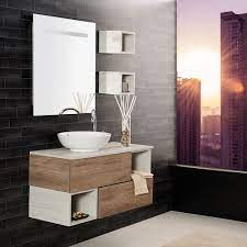Soluzione Bagno 100 Cm Unika Con Combinazione Di Colori Arredo Bagno Blu Arredamento Bagno Arredo Bagno Bianco