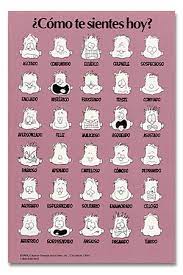 Feelings Poster Spanish Laminated Learn Spanish Online Spanish Posters Learning Spanish For Kids