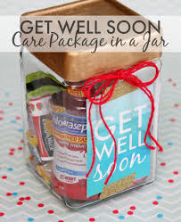 I remember getting my first care package my first semester of freshman year. Get Well Soon Care Package In A Jar Desicomments Com