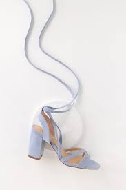 Cute Lace Up Heels Blue Suede Heels Vegan Suede Heels Lulus