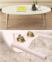 Home table legs desk furniture folding support bracket stand accessories. 2021 Cheap Oval Modern Coffee Table Folding Legs Living Room Wooden Center Sofa Table Wood Furniture Low Small Tea Table From Klphlp 160 81 Dhgate Com