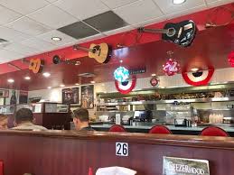 the kitchen behind the counter