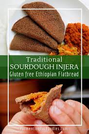 100 Teff Injera Ethiopian Sourdough Flatbread Recipe Teff Recipes Recipes Ethiopian Food
