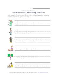 Crafts,actvities and worksheets for preschool,toddler and kindergarten.free printables and activity pages for free.lots of worksheets and coloring pages. Community Helpers Handwriting Worksheet All Kids Network