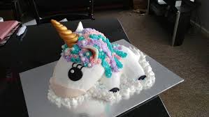 Fondant cake unicorn topper (number 1) photo from happycaker. Coolest Homemade Unicorns Cakes