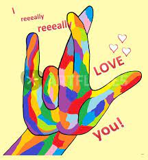 Jan 20, 2017 · in the english language the most common form is american sign language (asl). Asl I Really Really Love You Painting Art Prints And Posters By Eloiseart Artflakes Com