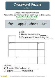 5% coupon applied at checkout save 5% with coupon. Crossword Puzzle English Worksheets For Kids Mocomi Com