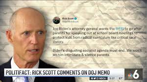 PolitiFact: Rick Scott Wrongly Warns FBI Coming After Loud Parents at  School Board Meetings