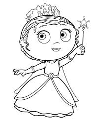 He is the leader and best friend of the super readers, a group of storybook children who save the day by solving problems and diving into the storybooks in hopes of creating a happy ending while solving their own problems at the end of every adventure. Princess Pea From Super Why Coloring Page Free Printable Coloring Pages For Kids