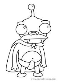 Futurama colouring book for children. Adult Cartoon Colouring Pages