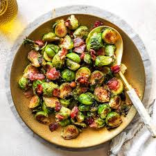 Crispy roasted brussel sprouts with bacon. Roasted Brussel Sprouts With Bacon Joyfoodsunshine