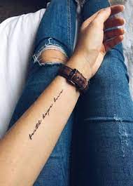 58 Trendy Ideas Tattoo Quotes Meaningful Design Inspiring Quote Tattoos Tattoo Fonts Faith Tattoo On Wrist