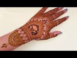 Royal Lotus Bridal Henna Tattoo Design Beautiful And Simple Mehndi Tutorial Youtube Beautiful Henne Tutorial