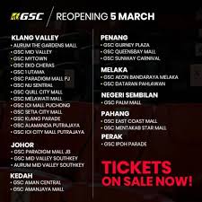 The force awakens are gsc nu sentral, gsc quill city, gsc klang parade, gsc ioi puchong, gsc sunway carnival, gsc amanjaya sp, gsc ioi city putrajaya and gsc terminal 1. Gsc Welcomes Back Movie Fans To Its Theatres From 5 March Onwards