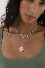 Silver Chain Midnight Blue Estrella 40 Anna Beck Teardrop Charm Necklace  Mixed (NK10618-GLD)