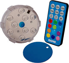 Amazon Com Game 4306 Bb Waterproof Magnetic Led Color Changing Pool Wall Light With Remote Control 100 Waterproof Submersible 3 Old Model Discontinued Garden Outdoor