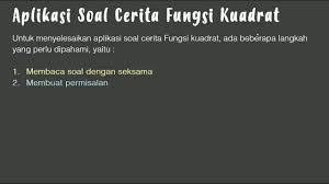 Check spelling or type a new query. Aplikasi Soal Cerita Grafik Persamaan Kuadrat Youtube