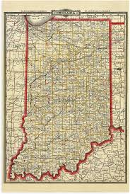 The map shows india and neighboring countries with administrative borders, the national capital delhi, india's 29 states, state boundaries, state capitals, and major cities. Historix 1888 Indiana State Map 24 X 36 Inch Vintage Map Of Indiana Wall Art Vintage Indiana Map Poster With County City Town And Railroad Map Indiana Wall Map 2 Sizes Walmart Com Walmart Com