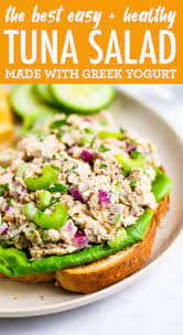 Tuna Salad Easy Healthy Eating Bird Food Recipe In 2021 Lunch Recipes Healthy Tuna Salad Greek Yogurt Tuna Salad