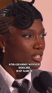 This was a great moment and testimony to dedication and perseverance. I  didn’t watch much of the awards show but did this this live and was  inspired. Congrats to rapper Doechii