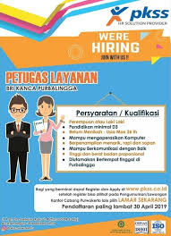 Bahkan pekerja mencari informasi lowongan kerja, dengan tujuan mendapatkan pekerjaan yang di impikan. Lowongan Kerja Pkss Untuk Bank Bri April 2019 Petugas Layanan Purbalingga Loker Swasta