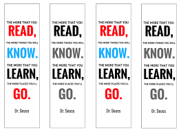 It also offers a fun way to recognize outstanding reading achievement in your young readers. Free Printable Dr Seuss Bookmark Makes A Great Gift