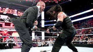 Talks possibly facing the rock teases new entrance music catch.what's next for roman reigns? Wwe World Heavyweight Champion Sheamus Def Roman Reigns Tables Ladders Chairs Match Wwe