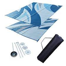 Rv Patio Mat Awning Mat Outdoor Leisure Mat 9x12 Blue Wave Complete Kit Be Sure To Check Out This Awesome Product Note Patio Mats Blue Waves Reversible Rug