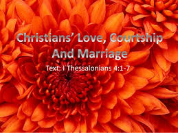 Much of the bible was written at times and in cultures where arranged marriages were the norm. Love Courtship And Marriage
