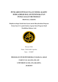 Pengembangan media flashcard dalam pembelajaran bahasa arab untuk meningkatkan hasil belajar siswa. Skripsi Bahasa Arab Tentang Media Ide Judul Skripsi Universitas