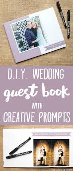 A wedding guest book can be more than a bounded book. D I Y Wedding Guest Book With Creative Prompts The Thinking Closet