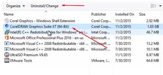 Corel draw adalah sebuah program aplikasi design yang berfungsi untuk mendesign sebuah object mau itu object gambar 2d ataupun 3d. 2 Cara Uninstall Corel Draw X7 Hapus Sampai Bersih