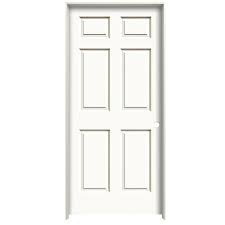 Check out our lowest priced option within frosted glass prehung doors, the moda rustic 24 in. American Building Supply Colonist Smooth 32 In X 80 In Primed 6 Panel Hollow Core Primed Molded Composite Left Hand Inswing Single Prehung Interior Door In The Prehung Interior Doors Department At Lowes Com