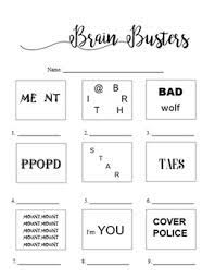 Puzzling stack exchange is a question and answer site for those who create, solve, and study puzzles. Brain Breaks Rebus Puzzle 2 Worksheet With Answers By Bitsbybets