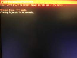 It can be cheats, mod menus, or trainers. I Have Been Using Titan Injector And It Was Working Fine Until Today I Started Getting An Error Message That Says Unknown Error Closing Injector In 10 Seconds How Do I Fix